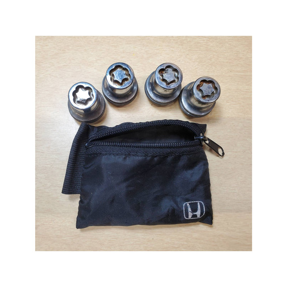 Honda S2000 OEM Locking Lug Nut Set with Bag No Unlocking Tool - Picture 1 of 5